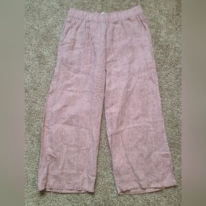 Cynthia Rowley Linen Cropped Pants Capri